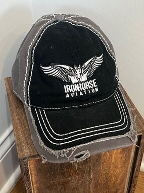 Iron Horse Aviation Distressed Baseball Cap
